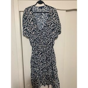 RACHEL Rachel Roy Leopard MIDI Dress
